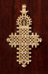 EIGHTEEN KARAT GOLD ETHIOPIAN