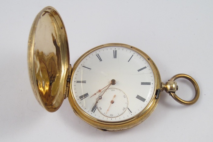 EIGHTEEN KARAT GOLD HUNTER CASE