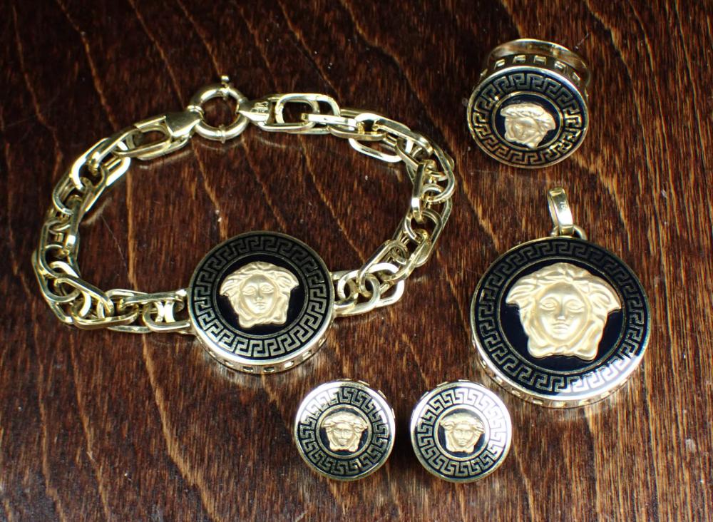 EIGHTEEN KARAT GOLD VERSACE STYLE
