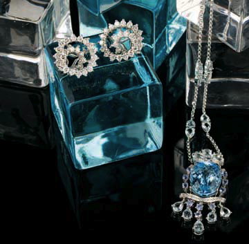 Eighteen-Karat White Gold, Topaz,