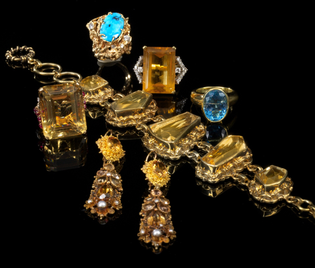 Eighteen-Karat Yellow Gold, Citrine