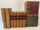 EIGHTEEN LEATHER BOOKS, BULWER