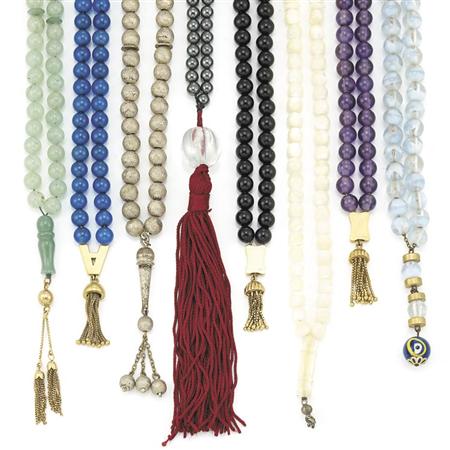 Eighteen Multicolored Worry Bead