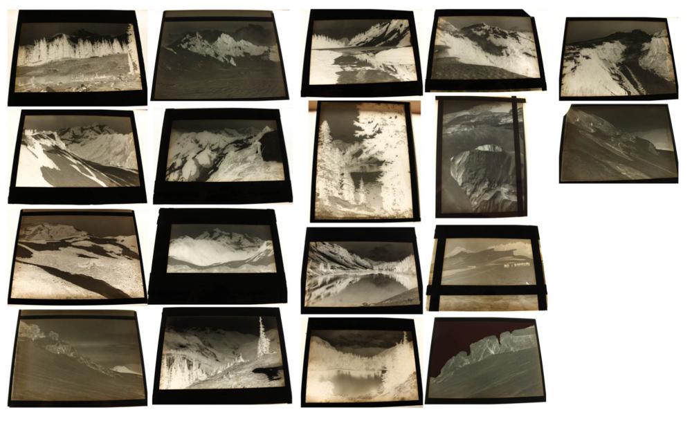 EIGHTEEN PHOTOGRAPHIC GLASS