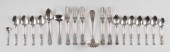 EIGHTEEN PIECES OF SILVER FLAT