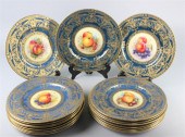 EIGHTEEN ROYAL WORCESTER POWDE