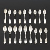 EIGHTEEN STERLING AND COIN SIL