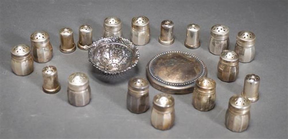 EIGHTEEN STERLING INDIVIDUAL SALT