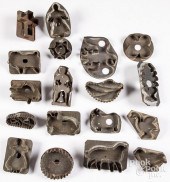EIGHTEEN TIN COOKIE CUTTERS, 1