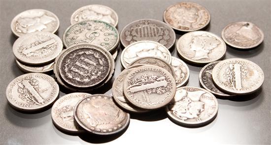 Eighteen United States Silver Dimes