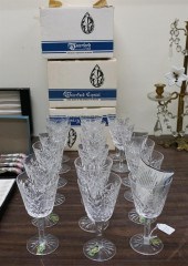 EIGHTEEN WATERFORD CUT CRYSTAL