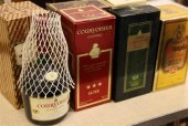 Eights bottles of mostly cogna