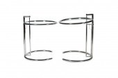 EILEEN GRAY CHROME & GLASS LAM