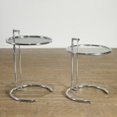 EILEEN GRAY, PAIR CHROME E1027