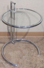 EILEEN GRAY STYLE CHROME AND G