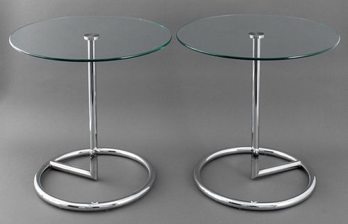 EILEEN GRAY STYLE GLASS TOP END