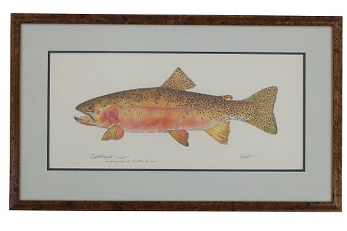 EILEEN KLATT CUTTHROAT TROUT FRAMED