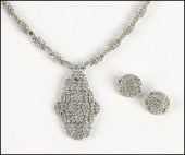 EISENBERG WHITE RHINESTONE DEM