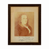 EISENHOWER PRINT OF BEN FRANKL