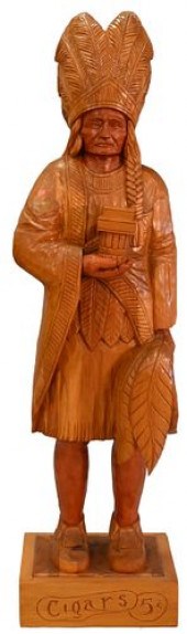 E.J. BOGGS CIGAR STORE INDIAN