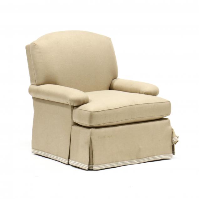 E.J. VICTOR, UPHOLSTERED CLUB CHAIR