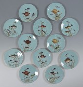 EJD BODLEY SET OF 12 FISH PLAT