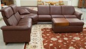EKORNES LEATHER SECTIONAL SOFA