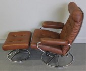 EKORNES. Midcentury Leather Ch