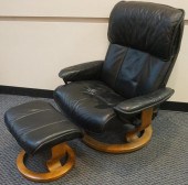 EKORNES STRESSLESS BLACK LEATH