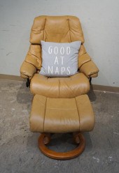 EKORNES TAN LEATHER STRESSLESS