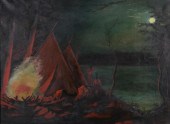 E.L. DAVIES OIL ON CANVASE.L.