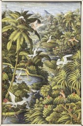 ELABORATE BALINESE PAINTING, S