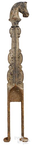 ELABORATE CAST IRON HORSE HEAD