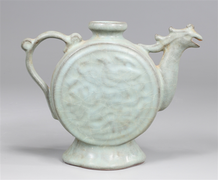 Elaborate Chinese celadon glazed