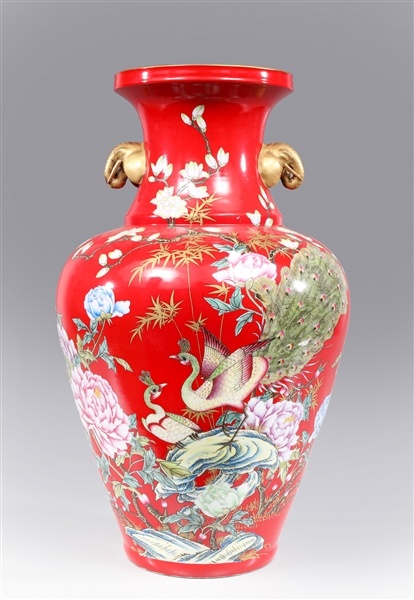 Elaborate Chinese red ground