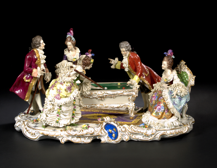 Elaborate "Dresden" Lace Figural