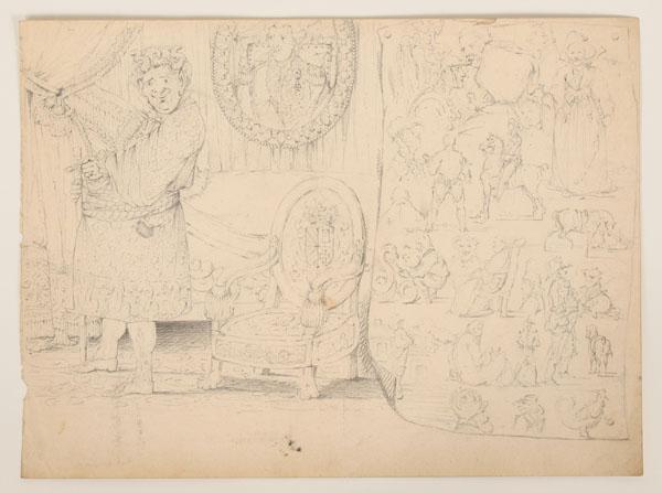 Elaborate French sketch; comedic