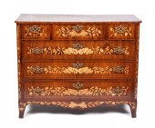 ELABORATE MARQUETRY CHEST OF D