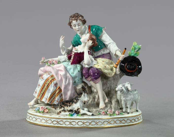 Elaborate Sitzendorf Polychromed