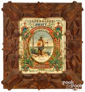 ELABORATE TRAMP ART FRAME, LAT