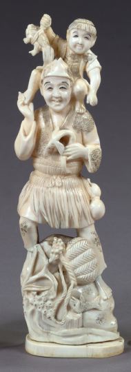 Elaborately Carved Japanese Meiji