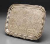 Elaborately Engraved Coin Silv