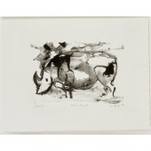 ELAINE DE KOONING, SIGNED LITH