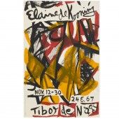 ELAINE DE KOONING, SIGNED SCRE