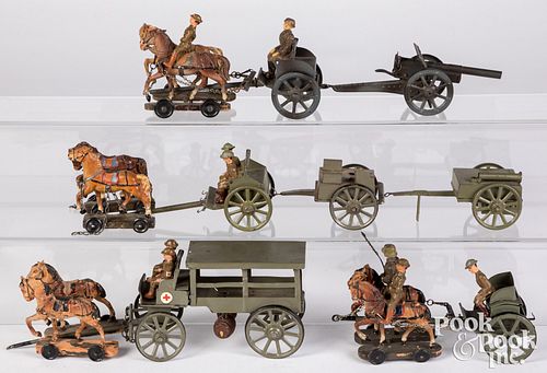 ELASTOLIN LINEOL MILITARY HORSE