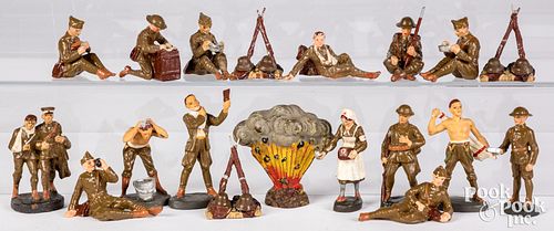 ELASTOLIN MILITARY FIGURESElastolin