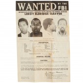 ELDRIDGE CLEAVER WANTED POSTER