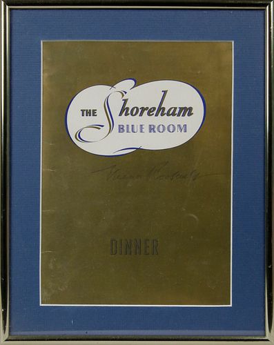 ELEANOR ROOSEVELT AUTOGRAPHED