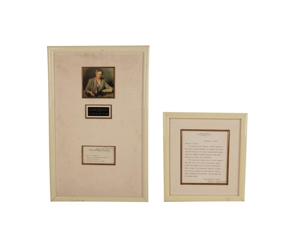 ELEANOR ROOSEVELT: STAMPED & SIGNED