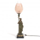 ELECTRIFIED GAS TABLE LAMP, CA